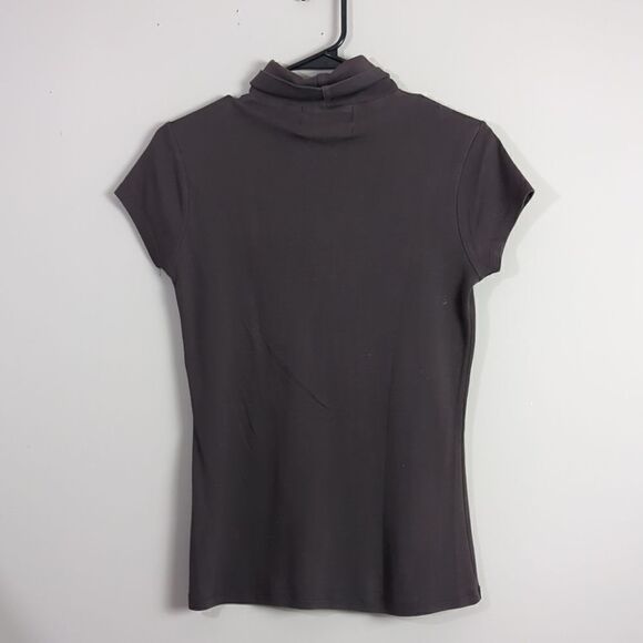 Zara Y2K stretch turtleneck T-shirt rhinestone size m - Picture 5 of 6